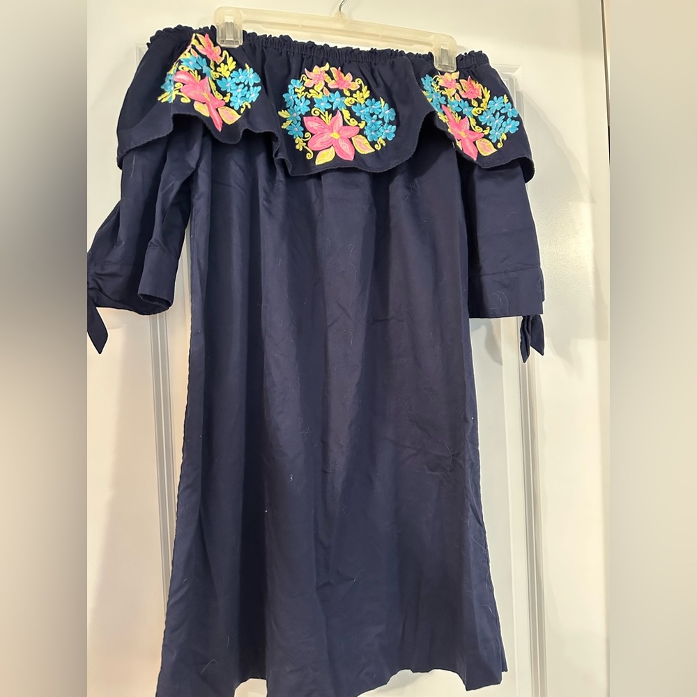 Lily Pulitzer off the shoulder dress